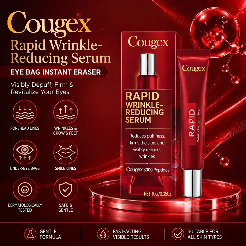 Effective in One Minute - Cougex™ Rapid Wrinkle-Reducing Serum for Wrinkles, Bags & Dark Circles