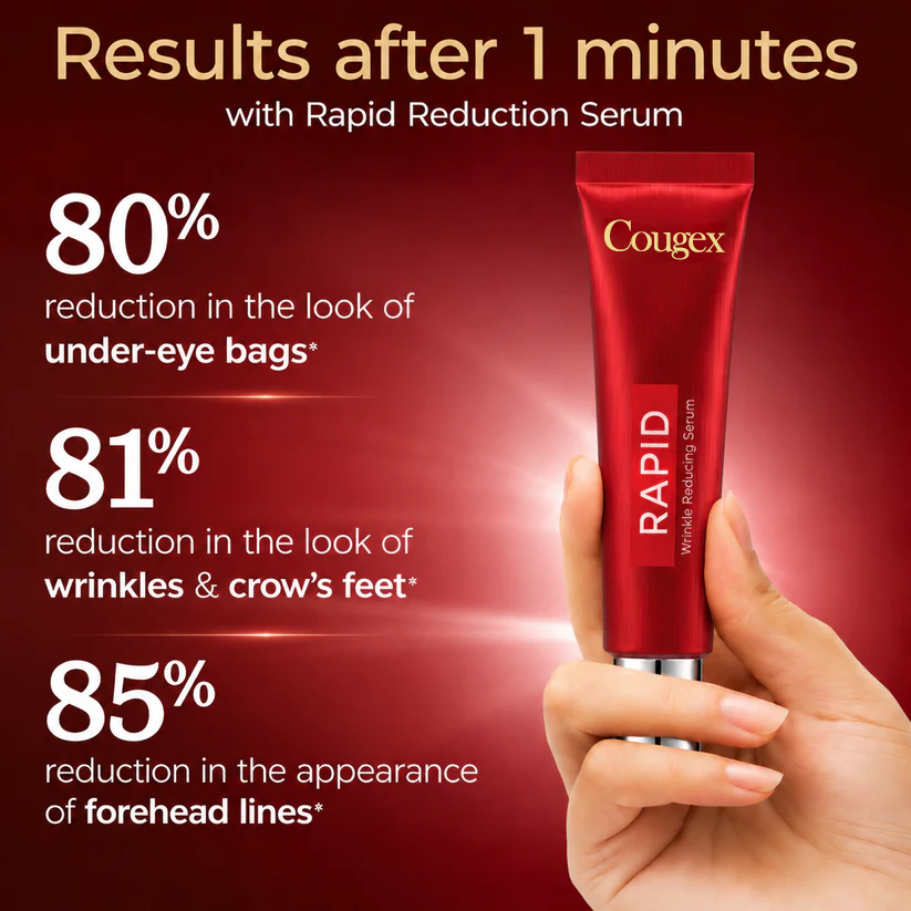 Effective in One Minute - Cougex™ Rapid Wrinkle-Reducing Serum for Wrinkles, Bags & Dark Circles
