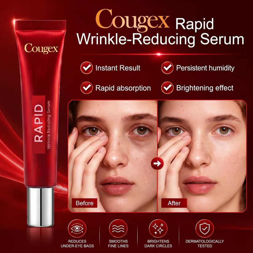 Effective in One Minute - Cougex™ Rapid Wrinkle-Reducing Serum for Wrinkles, Bags & Dark Circles