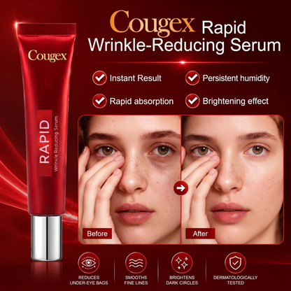 Effective in One Minute - Cougex™ Rapid Wrinkle-Reducing Serum for Wrinkles, Bags & Dark Circles