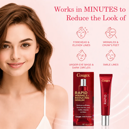 Effective in One Minute - Cougex™ Rapid Wrinkle-Reducing Serum for Wrinkles, Bags & Dark Circles