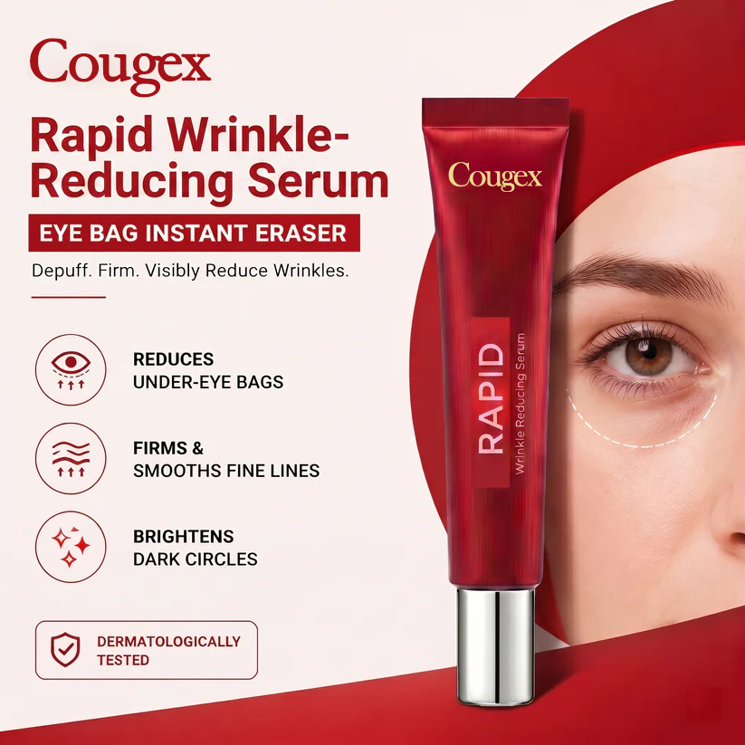 Effective in One Minute - Cougex™ Rapid Wrinkle-Reducing Serum for Wrinkles, Bags & Dark Circles