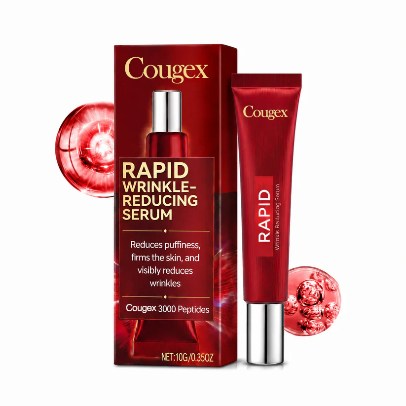 Effective in One Minute - Cougex™ Rapid Wrinkle-Reducing Serum for Wrinkles, Bags & Dark Circles