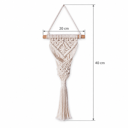 Handwoven Macrame Wall Hanging Flower Pocket